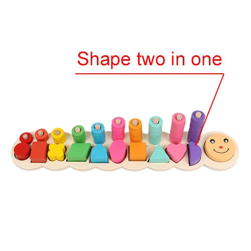 Log Board Matching Math Toy