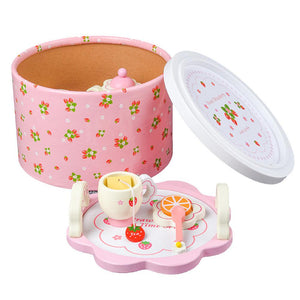 Wooden Pink Tea Set