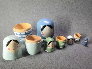 Handmade Russian Nesting Dolls Matryoshka (5-Piece Set)