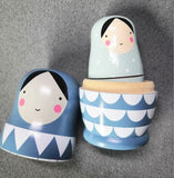 Handmade Russian Nesting Dolls Matryoshka (5-Piece Set)