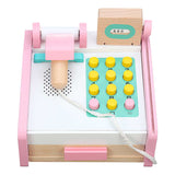 Pink Wooden Cash Register Pretend Play