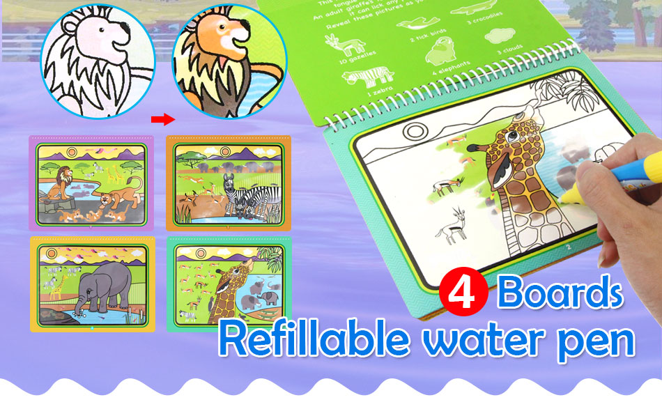 Magic Water  Drawing Book