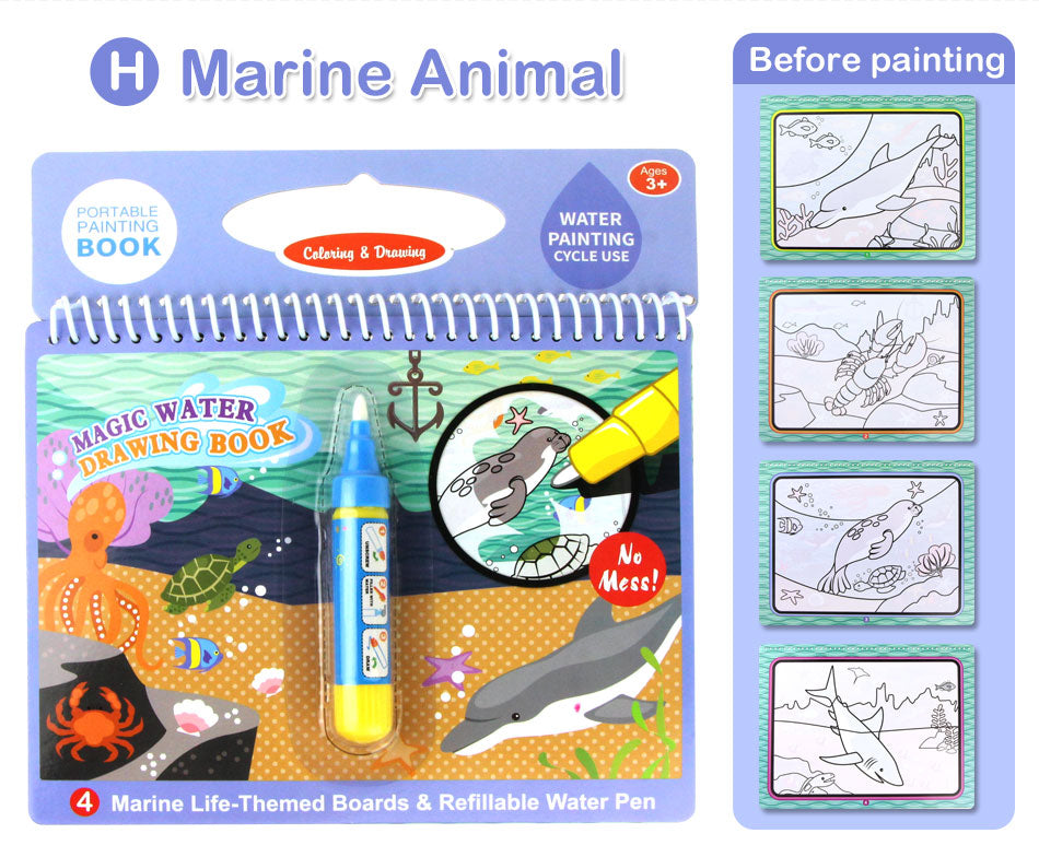 Magic Water  Drawing Book