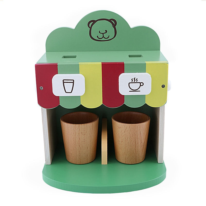 Wooden Coffee Machine Toy