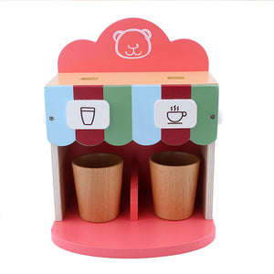 Wooden Coffee Machine Toy