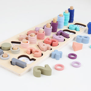 Log Board Matching Math Toy 2