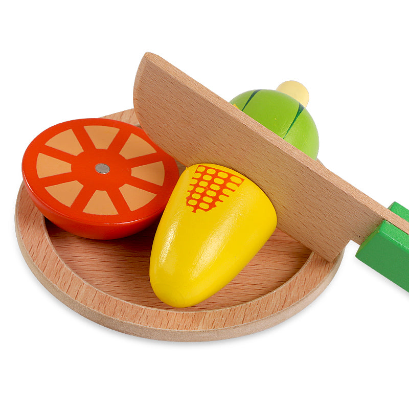 Wooden Kitchen Food Cutting Toys