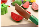 Wooden Kitchen Food Cutting Toys