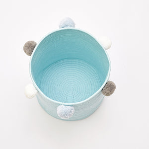 Cute Poms Storage Hamper Organizer