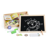 2-in-1 Art Easel with Magnetic Puzzle