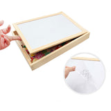 2-in-1 Art Easel with Magnetic Puzzle