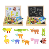 2-in-1 Art Easel with Magnetic Puzzle