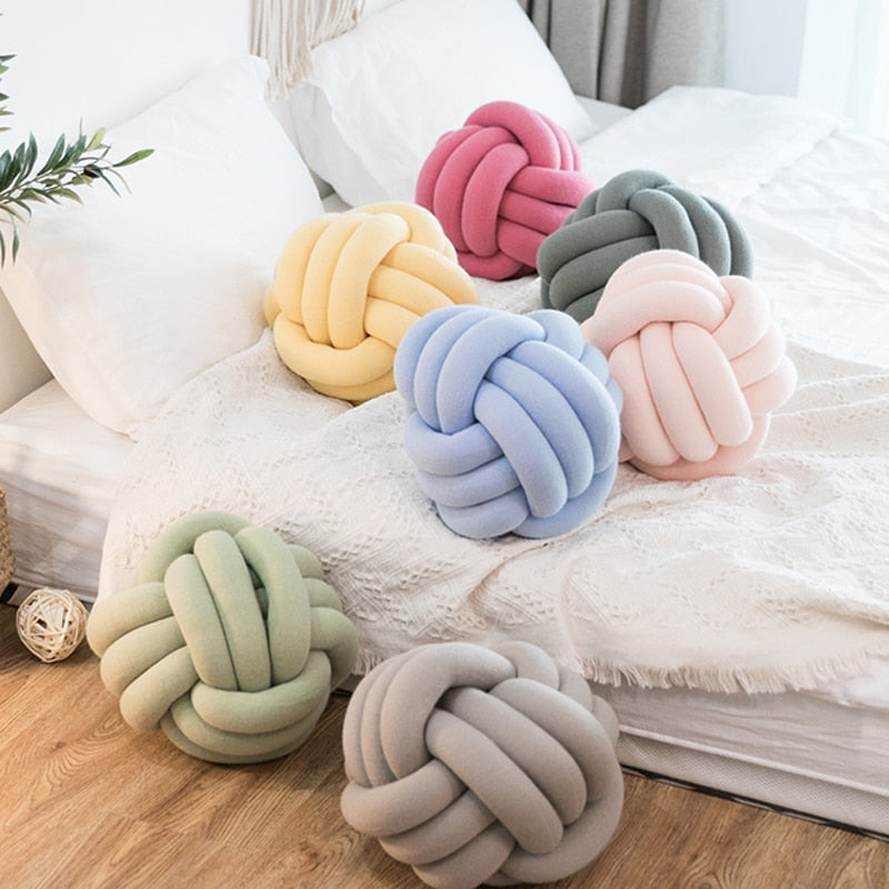 Handmade Knot Plush Pillow