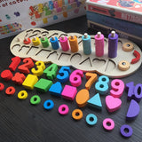 Log Board Matching Math Toy