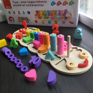 Log Board Matching Math Toy