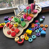 Log Board Matching Math Toy