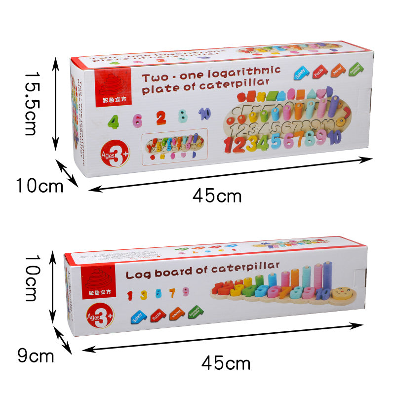 Log Board Matching Math Toy