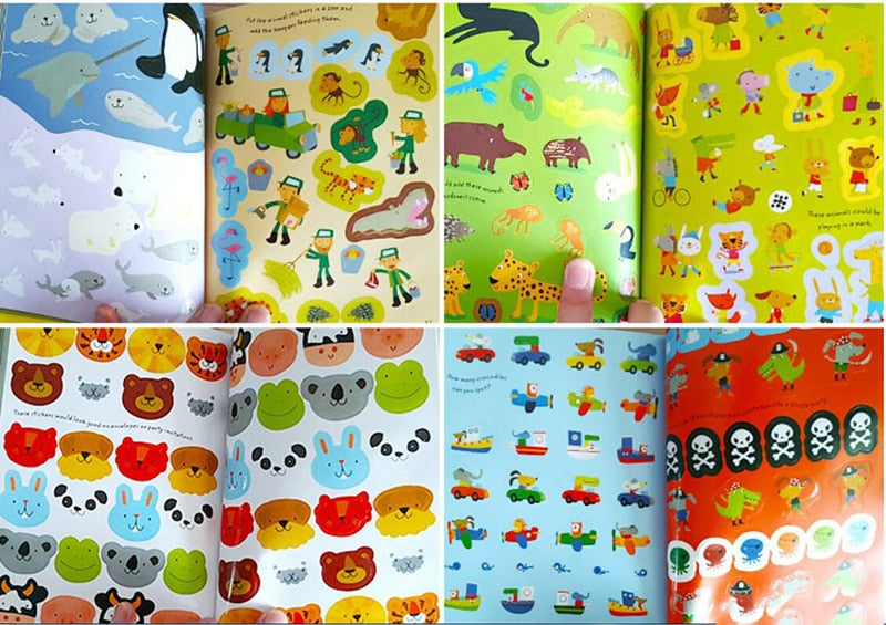 1000 pcs Cartoon Scene Stickers