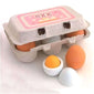 Wooden Play Eggs in Carton