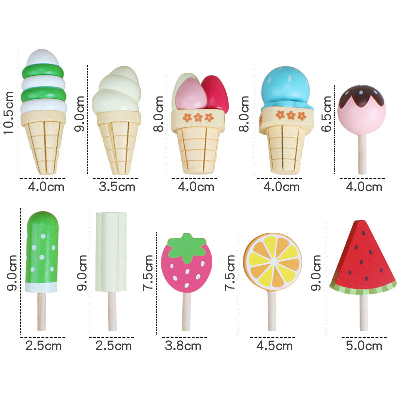 Magnetic Ice Cream Wooden Toy Set