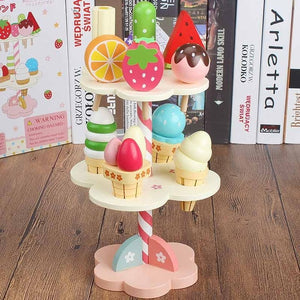 Magnetic Ice Cream Wooden Toy Set