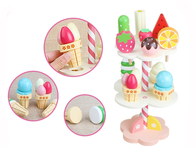 Magnetic Ice Cream Wooden Toy Set