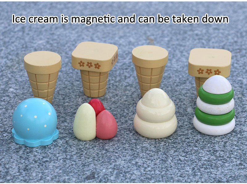 Magnetic Ice Cream Wooden Toy Set