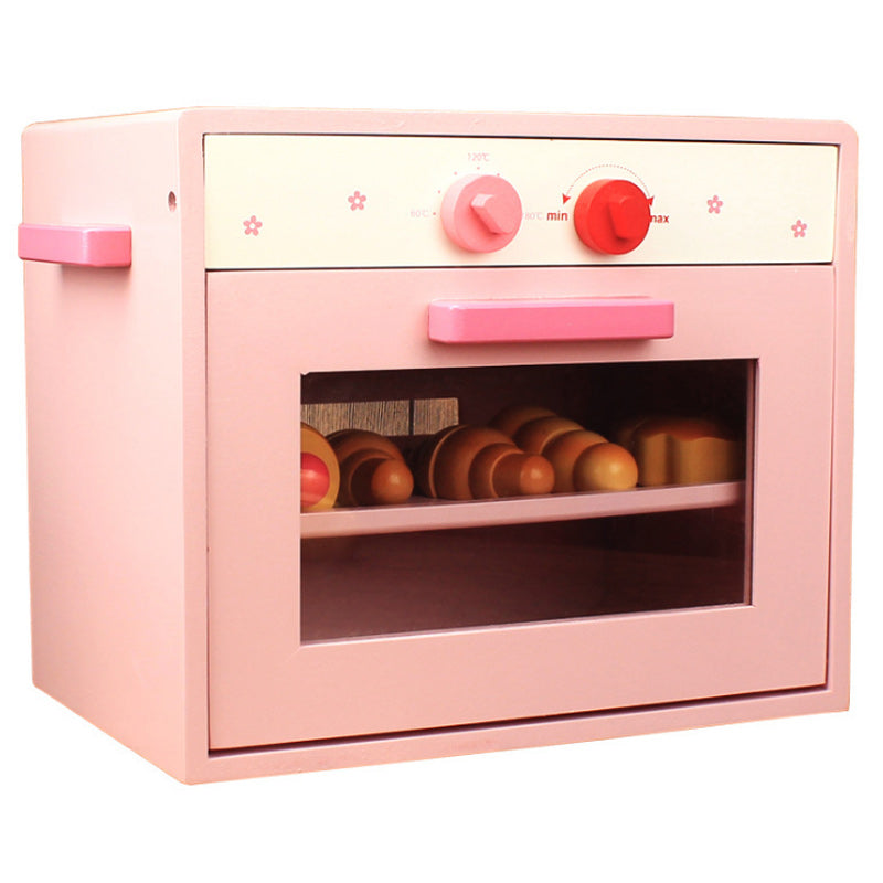 Wooden Pretend Play Toy Magnetic Oven