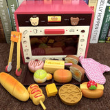 Wooden Pretend Play Toy Magnetic Oven
