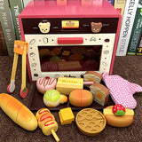 Wooden Pretend Play Toy Magnetic Oven