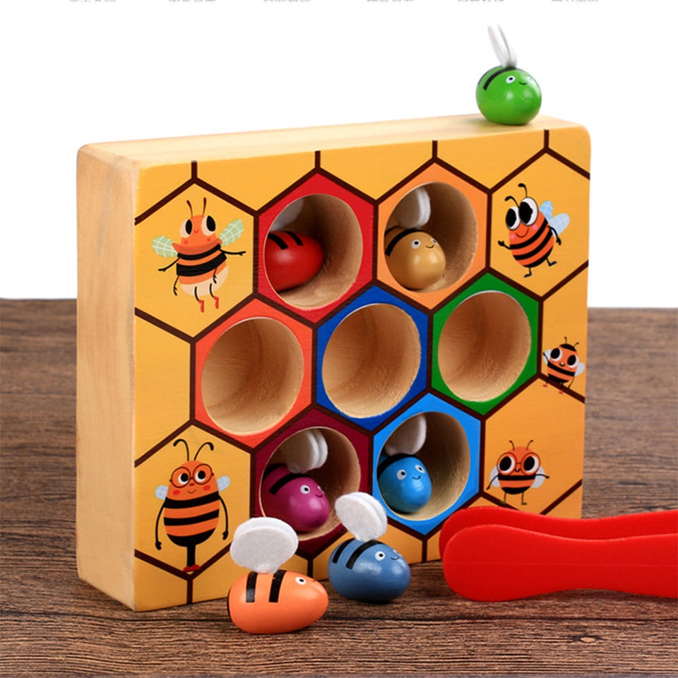 Hardworking Bee Hive Sensory and Color Matching Game